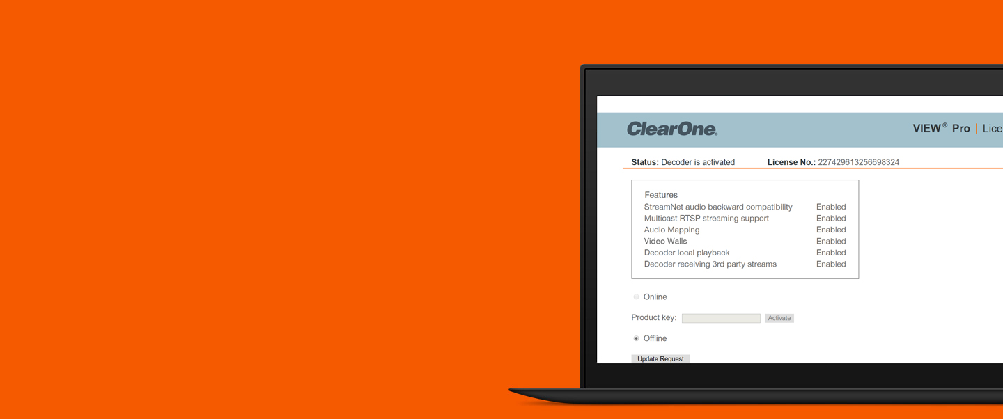 ClearOne VIEW Pro Local Playback License
