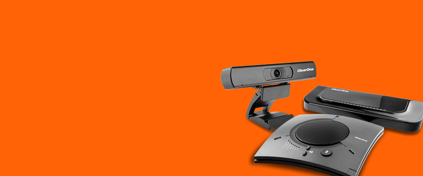 ClearOne COLLABORATE® Versa 50 to add professional quality audio and HD video to your cloud-based video collaboration solutions
